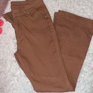 Brown Flared Pants